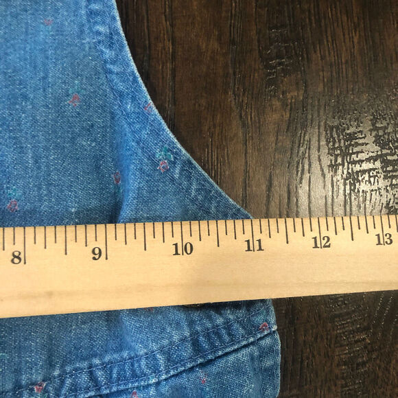 Vintage OshKosh B’Gosh Vestbak Overalls Pink Label Size 3T‎ Flowers Made In USA - Picture 4 of 12